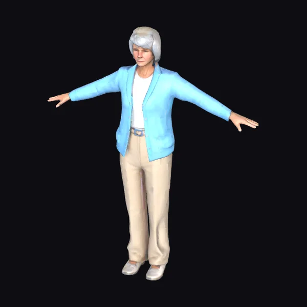 Elderly Woman Casual Outfit