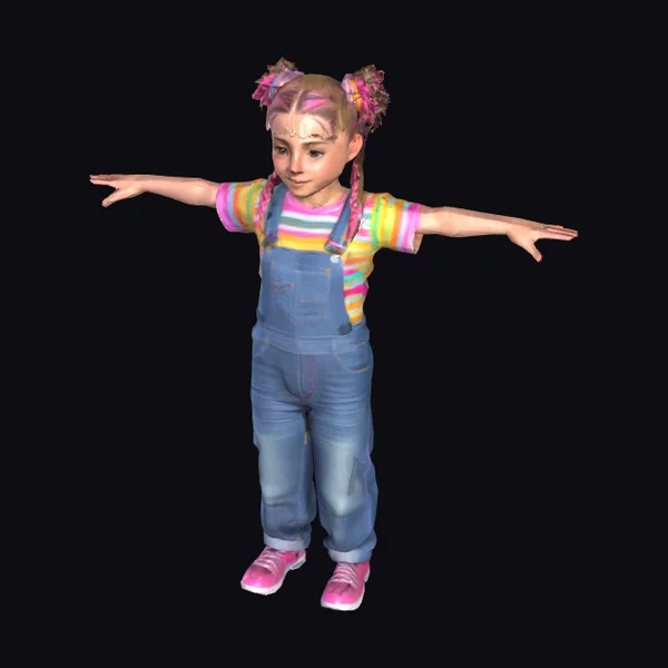 Playful Young Girl Avatar