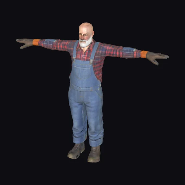 Old Male Gardener Outfit