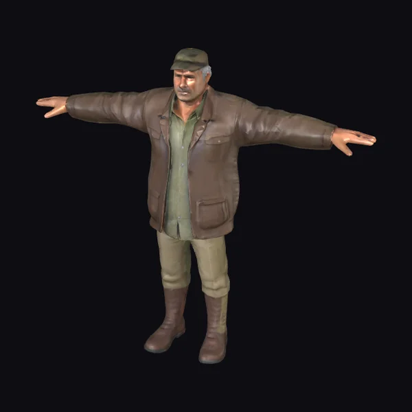 Middle-aged Male Taxi Driver