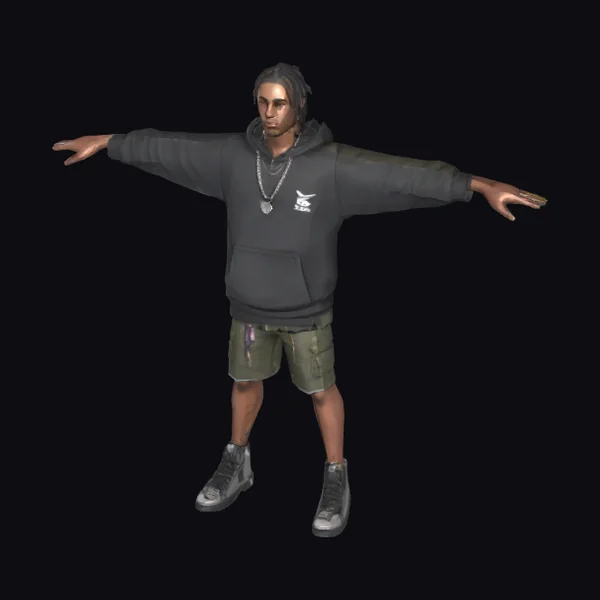 Young Male Skateboarder Avatar