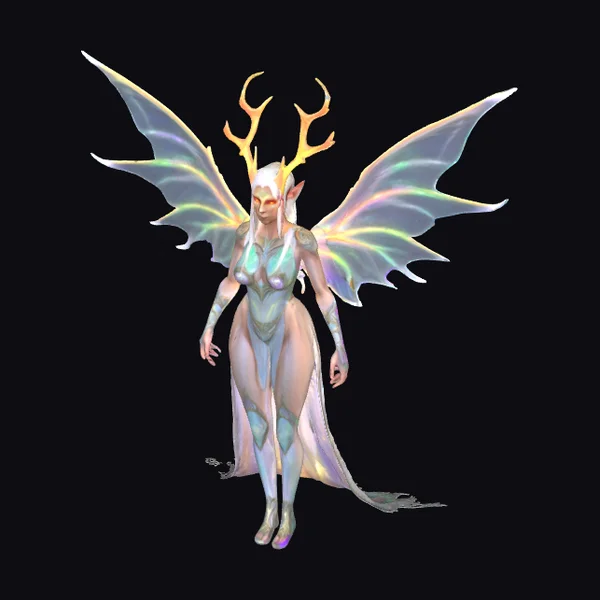 Iridescent Winged Elf