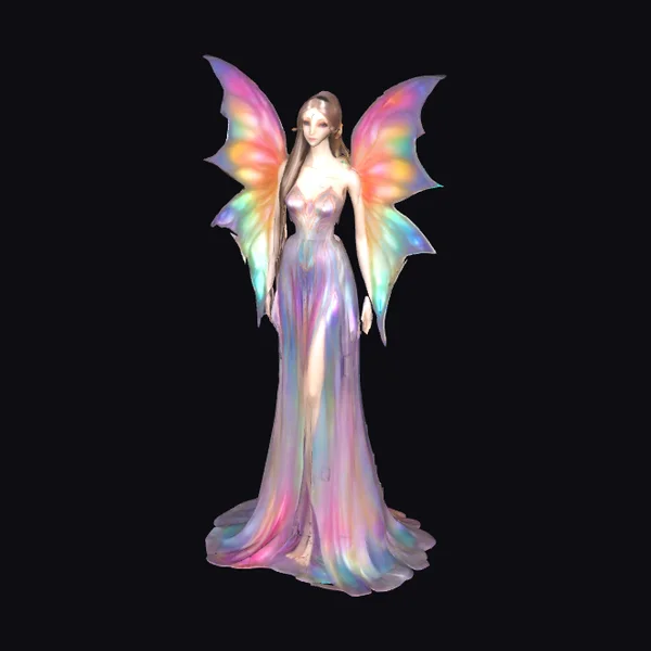 Iridescent Fairy in Gown