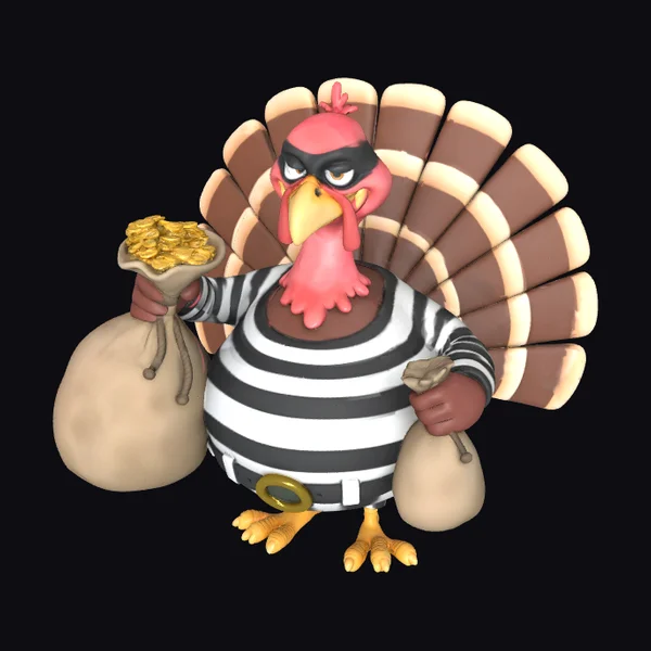 Cartoon Turkey Thief