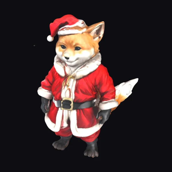 Santa Fox Character