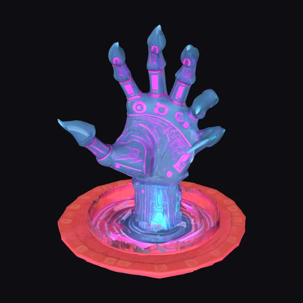 Glowing Ghostly Hand Portal