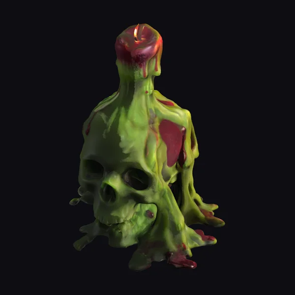 Melting Skull Figure