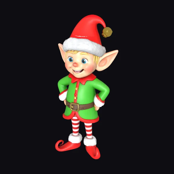 Little Christmas Elf Boy