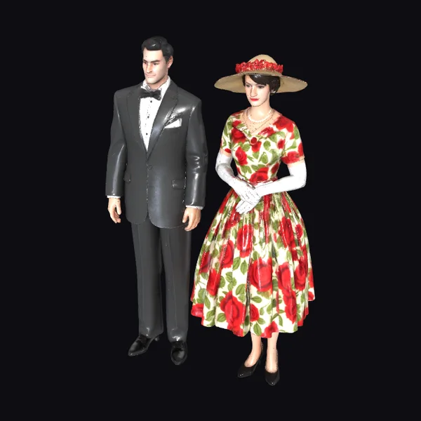 1950s Elegant Couple