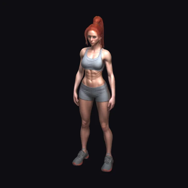 Athletic Redhead Woman
