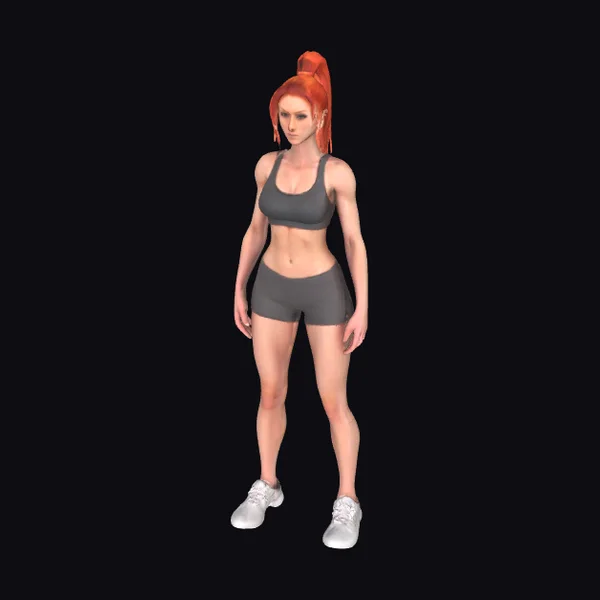 Athletic Redhead Woman