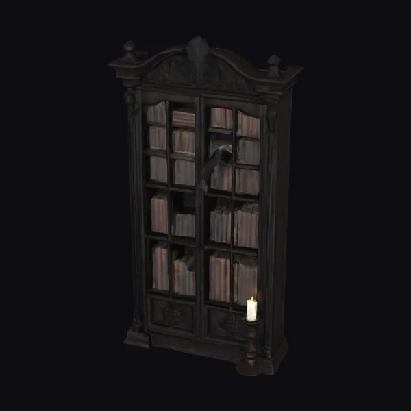 Gothic Victorian Bookcase