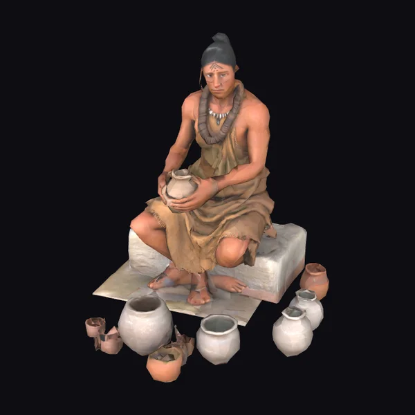 Anasazi Adult Man Sitting
