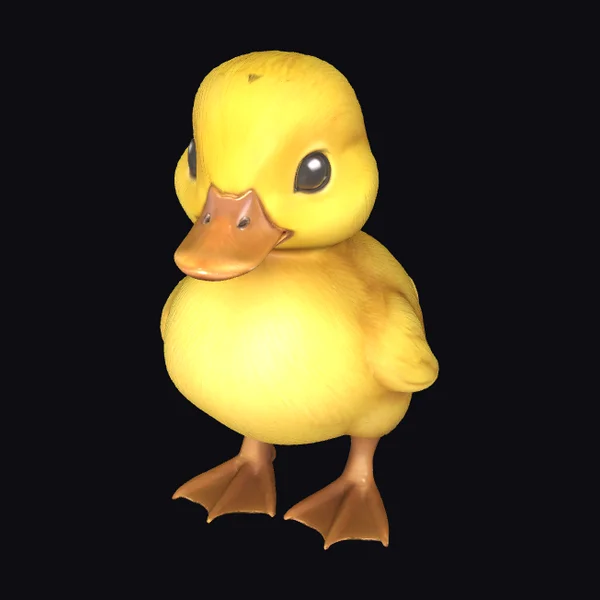Yellow Duckling Figure