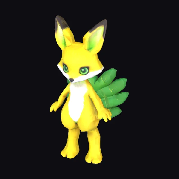 Yellow Fennec Fox Creature