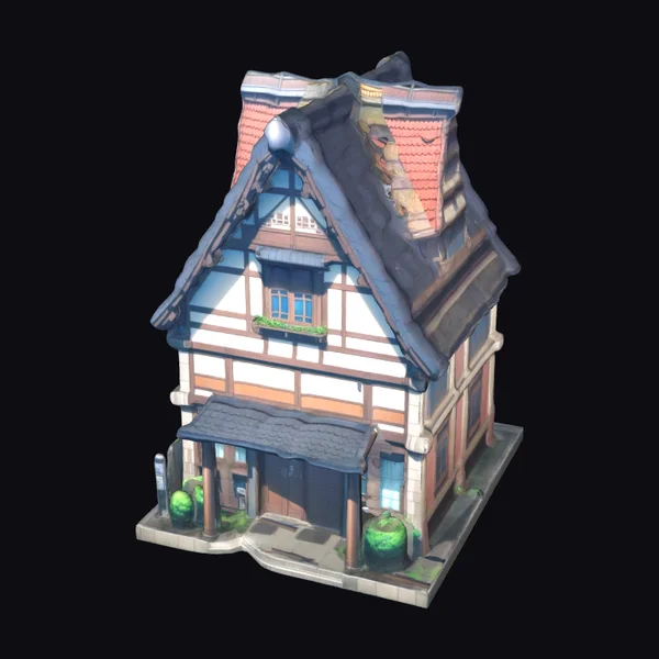 Anime Style House Building