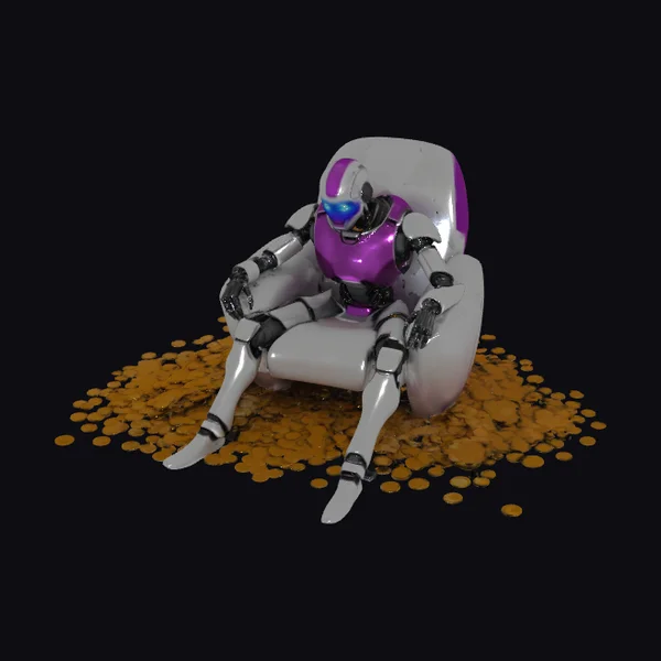Wealthy Robot Sitting