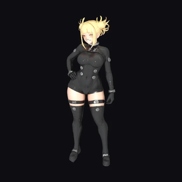 Blonde Anime Girl Suit