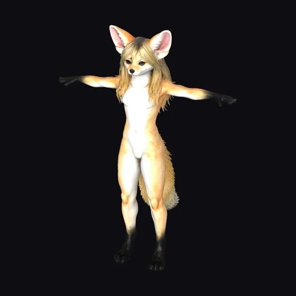 Fennec Fox Furry Portrait
