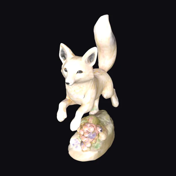 Amethyst Fox Sculpture
