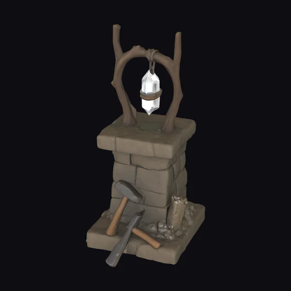 Crystal Stone Altar Setup