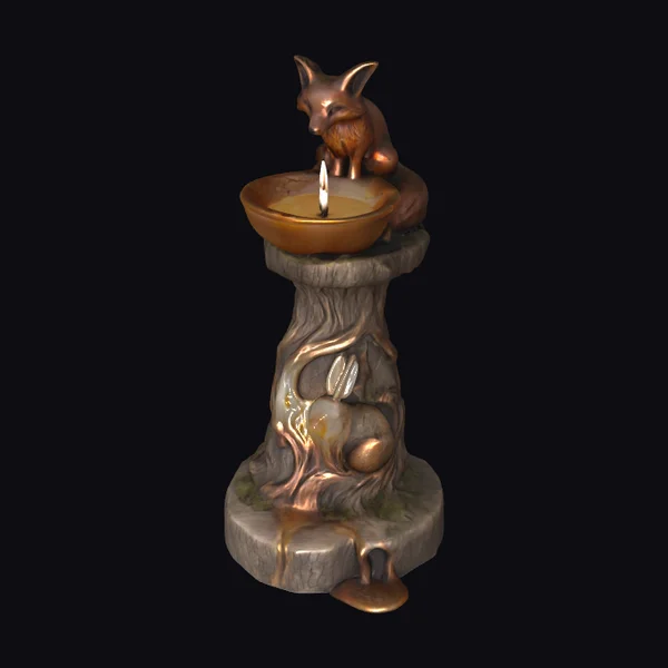 Fox and Rabbit Fountain