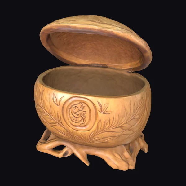 Wooden Seed Pod Container