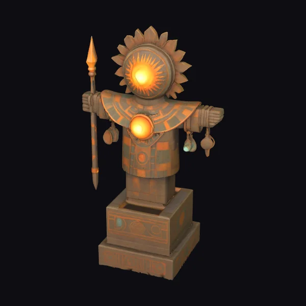 Ancient Sun Guardian Statue