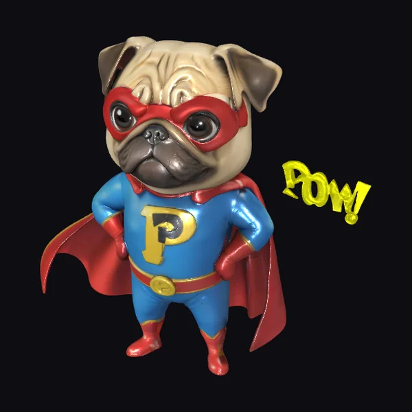 Superhero Pug Costume