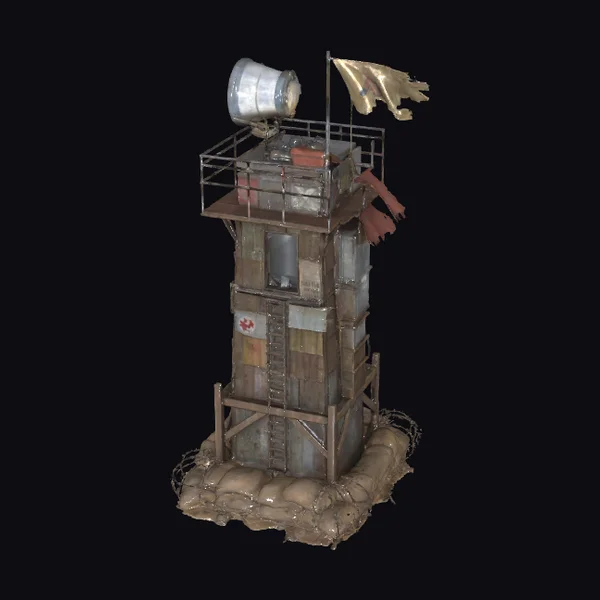 Rusty Metal Watchtower