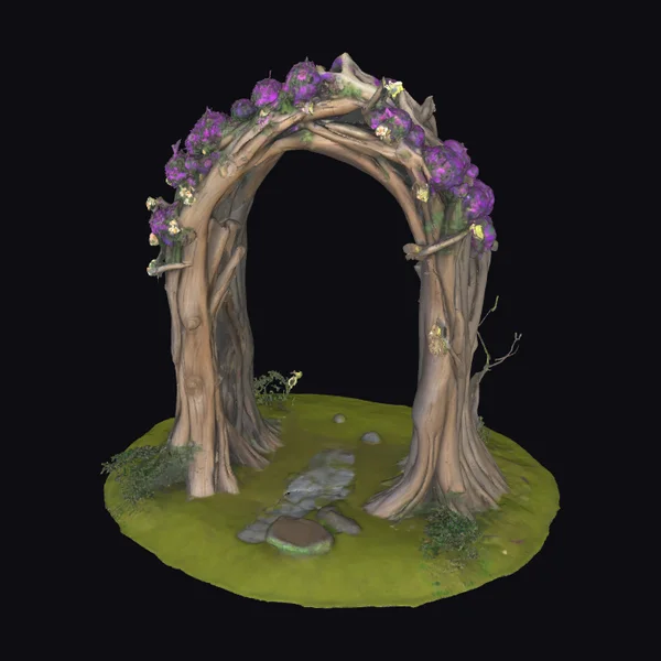 Wooden Floral Archway
