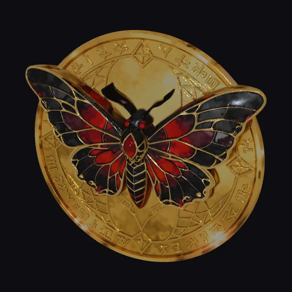 Crimson Stained Glass Moth