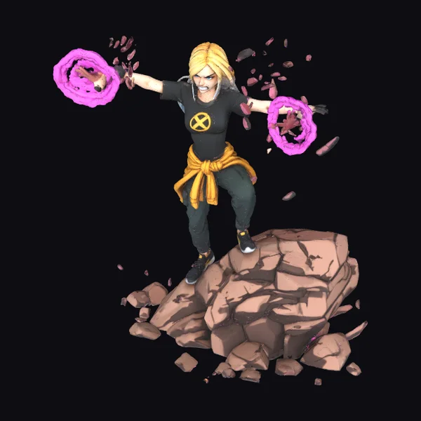 Blonde Female Superhero