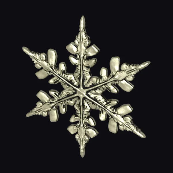 Golden Snowflake Ornament