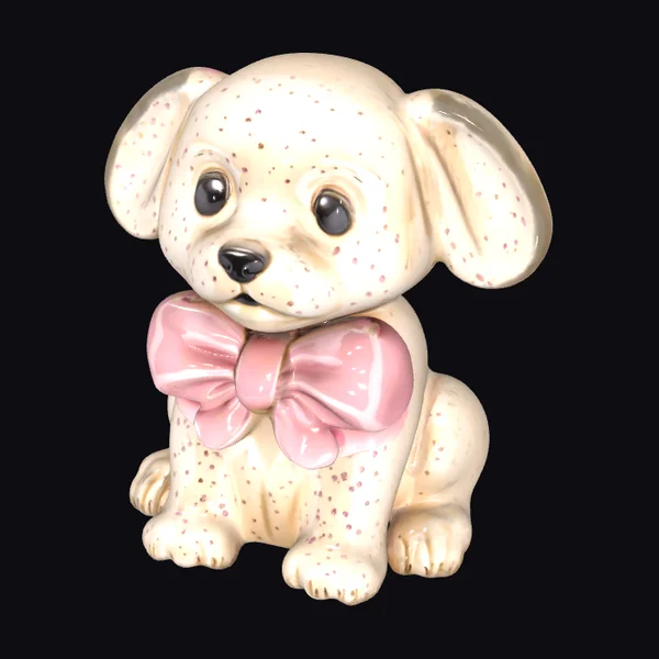 Ceramic Puppy Charm
