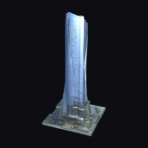 Sleek Glass Skyscraper Tower