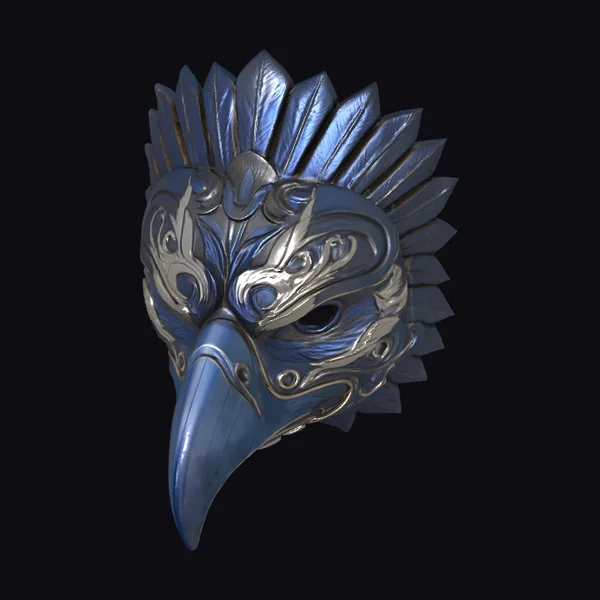 Blue Bird Mask
