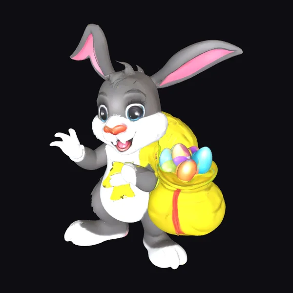 Easter Bunny with Eggs