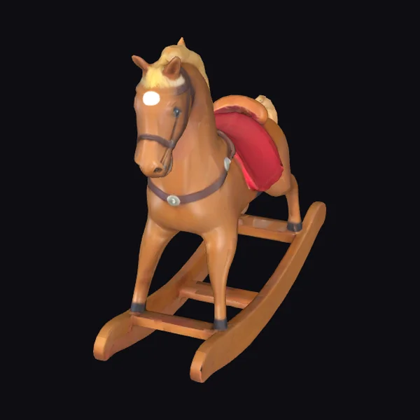 Brown Rocking Horse Toy