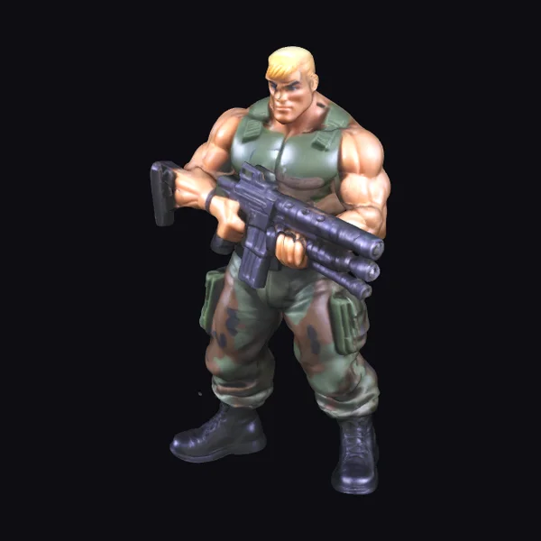 Muscular Soldier Action Figure
