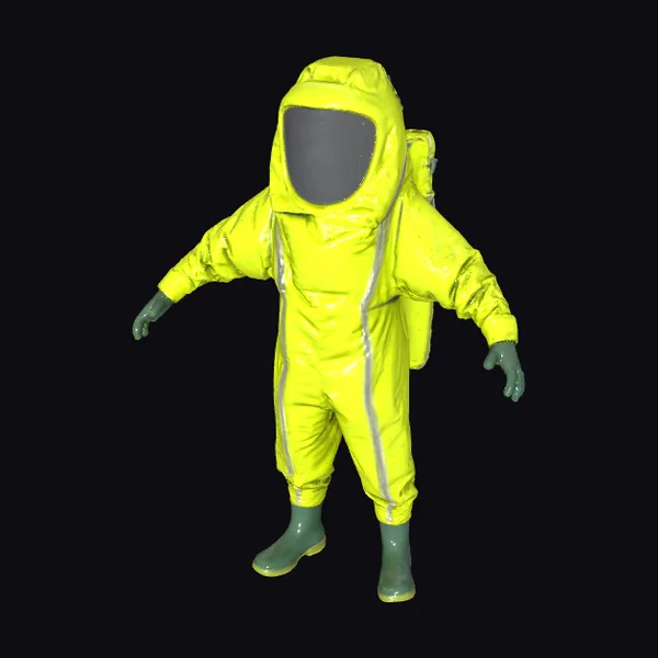 Yellow Biohazard Suit