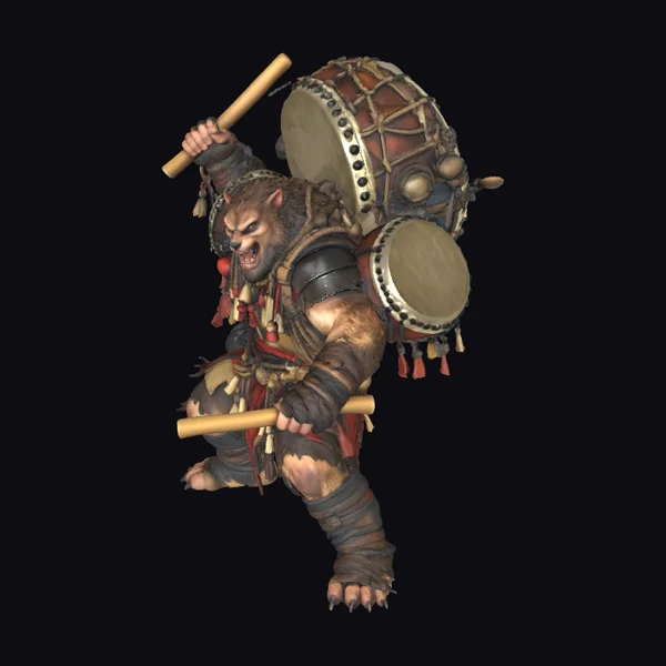 Furry Drummer Creature