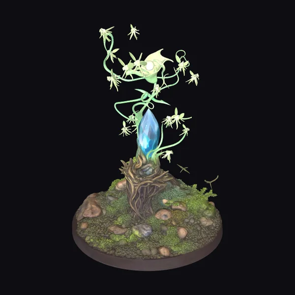 Glowing Crystal Forest Core