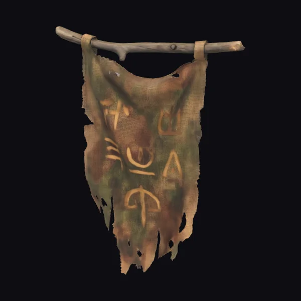 Primitive Dirty Cloth Banner