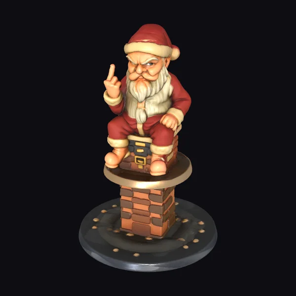 Grumpy Santa Chimney