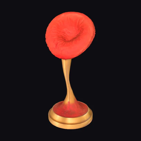 Bronze Red Blood Cell Statue