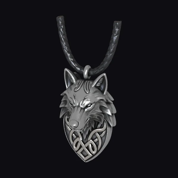 Viking Wolf Pendant