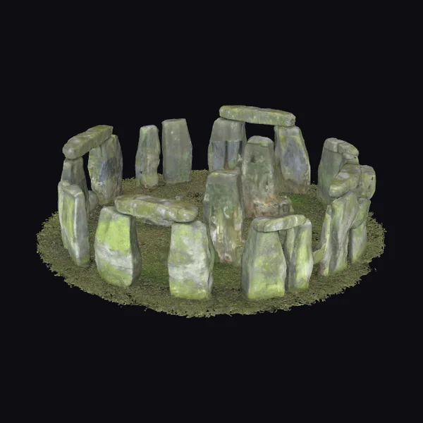 Mossy Stone Circle Ruins