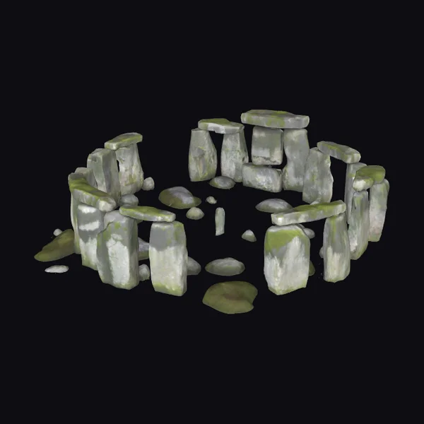 Mossy Stone Circle Ruins