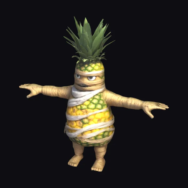 Mummy Pineapple Character